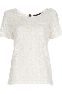 Marc By Marc Jacobs Cotton Lace T-shirt - Lyst