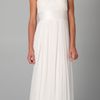 Notte By Marchesa Strapless Chiffon Gown with Pleated Bodice in White - Lyst