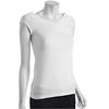 Three Dots White Cotton Overlapping Vneck Tshirt in White - Lyst