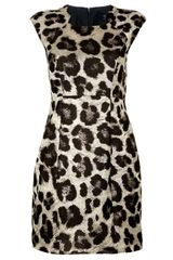 Tibi Animal Print Dress