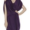 Vionnet Draped Crepe De Chine Dress in Purple - Lyst