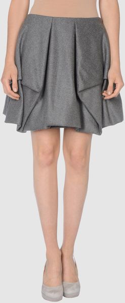Alexander McQueen Knee Length Skirt - Lyst