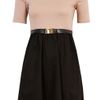 Alice + Olivia Amber 3/4 Sleeve Dress in Pink (black) - Lyst