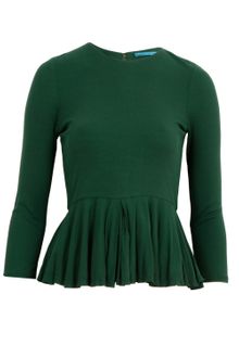 Alice + Olivia Betty Peplum Tee - Lyst