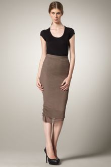 Alice + Olivia Mid-calf Pencil Skirt - Lyst