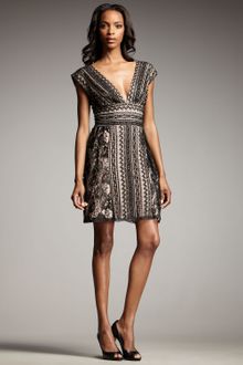 Bianca Nero V-neck Crochet Dress - Lyst