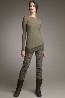Donna Karan New York Melange Asymmetric Top, Shadowdust - Lyst