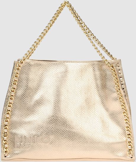 pinko gold bag