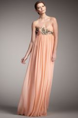 Robert Rodriguez Black Label Eva Strapless Flowy Gown