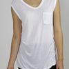 T By Alexander Wang Muscle Tee  White in White - Lyst