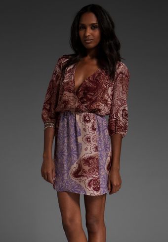  Swirl Paisley Wrap Dress 