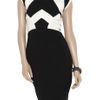 Antonio Berardi Twotone Crepe Pencil Dress in Black - Lyst
