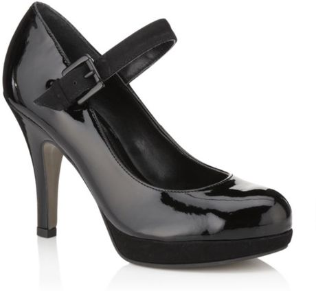 carvela black patent shoes