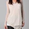Helmut Lang Asymmetrical Hem Sweater in White - Lyst