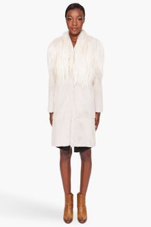 Maison Martin Margiela Mixed Fur Coat - Lyst