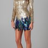 Matthew Williamson Liquid Sequin Dress in Gold - Lyst