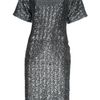 N°21 Sequin Embellished Dress in Silver (grey) - Lyst