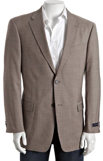 Tommy Hilfiger Tan Wool 2-button Blazer - Lyst