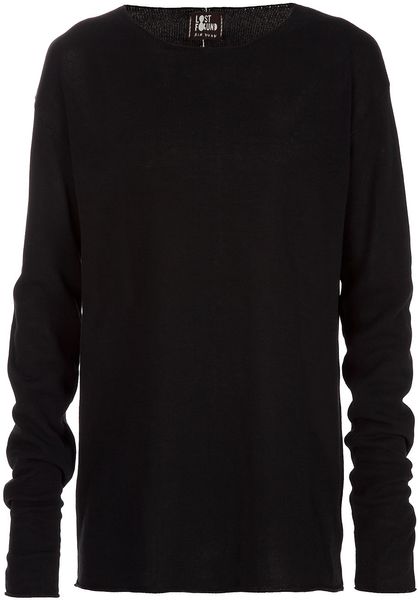 Lost And Found Long Sleeved Sweater in Black for Men - Lyst