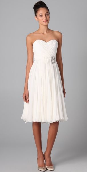  Draped Strapless Dress with Full Skirt 