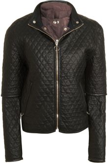 Mm6 X Opening Ceremony Quilted Leather Jacket - Lyst