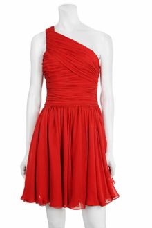 Halston Heritage One-shoulder Gathered Dress - Lyst