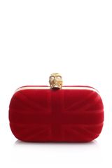 Alexander McQueen Velvet Britain Clutch