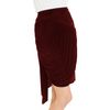 Carven Ruched Skirt in Red (burgundy) - Lyst