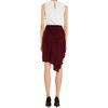 Carven Ruched Skirt in Red (burgundy) - Lyst