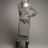 Donna Karan New York Stretch Doublelayer Dress in Gray - Lyst