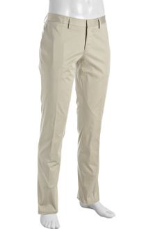 Hugo Boss Black Beige Cotton Stash Slim Straight Pants - Lyst