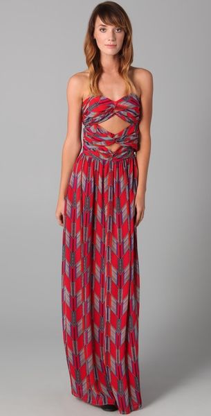 Mara Hoffman Strapless Twist Maxi Dress - Lyst