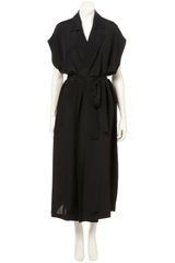 Topshop Silk Tie Waist Mac By Boutique