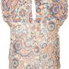 Topshop Blue Paisley Print Tiered Tee in Blue - Lyst