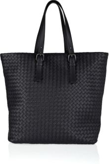 Bottega Veneta Intrecciato Leather Tote - Lyst