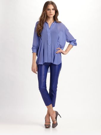  Cropped Leather Pants 