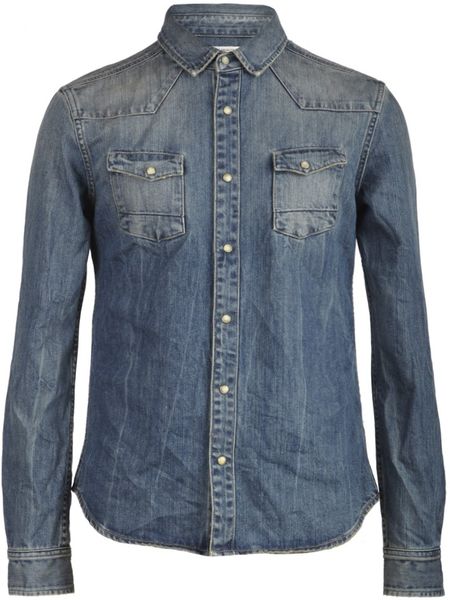 allsaints blue shirt