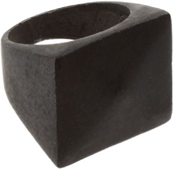 ASOS Collection Asos Matt Black Dimension Ring - Lyst