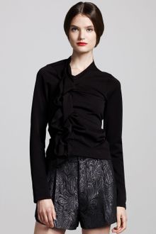 Comme Des Garçons Ruffled Jersey Shirt - Lyst