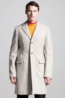 Jil Sander Wool Topcoat - Lyst
