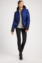 Jil Sander Navy Reversible Puffer Coat