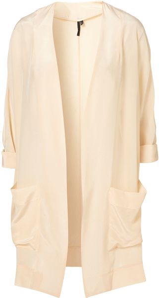 Topshop Silk Jacket By Boutique - Lyst