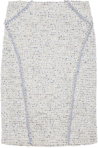 Zac Posen Bouclé-tweed Pencil Skirt - Lyst