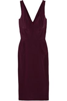 Zac Posen Paneled Stretch-silk Dress - Lyst