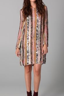 Zimmermann Mixed Print Long Sleeve Dress - Lyst