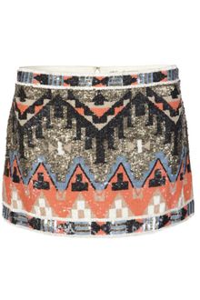 AllSaints Aztec Skirt - Lyst