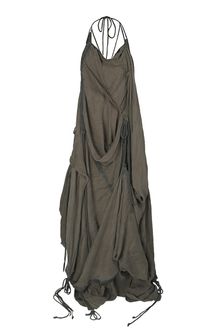 AllSaints Silk Parachute Long Dress - Lyst