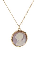 ASOS Collection Asos Ditsy Pastel Cameo Pendant On Long Chain