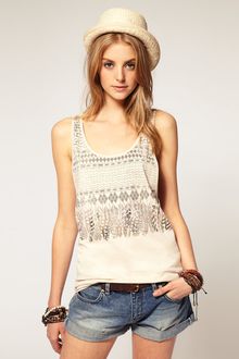 ASOS Collection Asos Aztec Feather Vest - Lyst