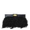 Asos Collection Asos Feather Clutch Bag in Black - Lyst